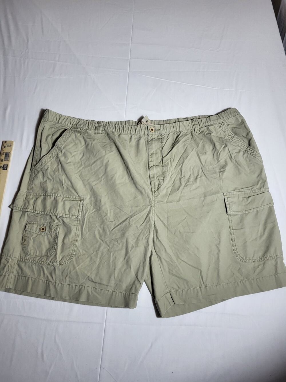 Tommy Bahama Relax Cargo Shorts 5XB Big & Tall Khaki Cotton Fishing Beach